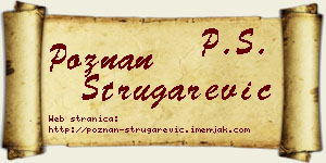 Poznan Strugarević vizit kartica